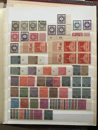 Geallieerde bezetting - Duitsland (Sovjet-zone) - Extensive “Soviet occupation zone” stock in three albums