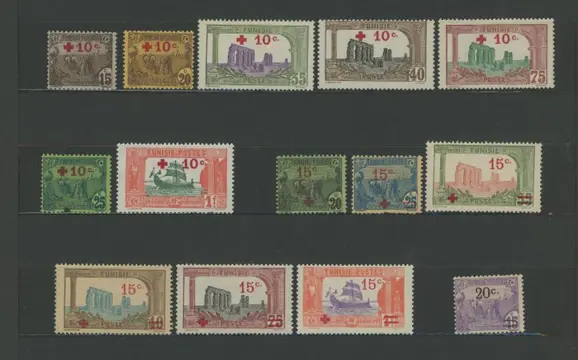 Franse kolonie 1888 - Quote: over €2,400 - Tunisia - Beautiful set, mint, including MNH, post, airmail, taxes, - Depuis le n°1