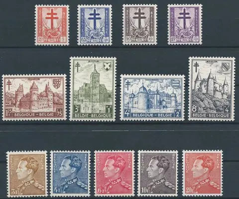 België 1951 - Volledige jaargang 1951 - OBP/COB 841/875