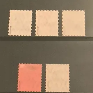 Duits postkantoor in Turkije 1908 - Germania met diagonale centimes opdruk - BPP gekeurd - Michel 48/52