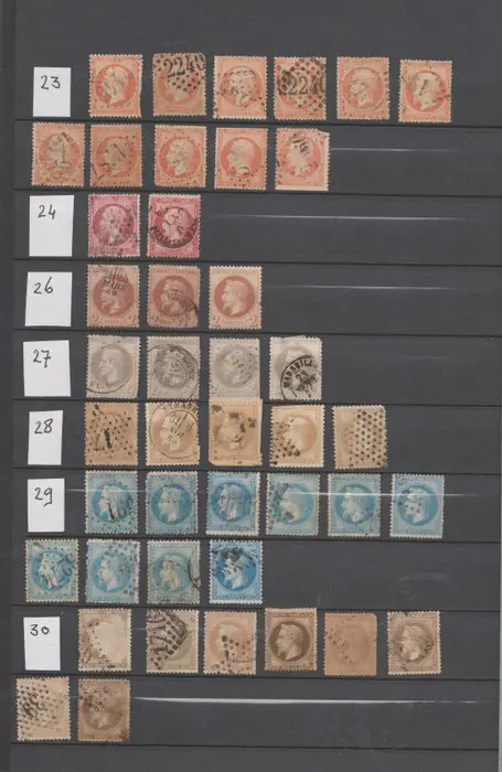Frankrijk 1849/1871 - verzameling