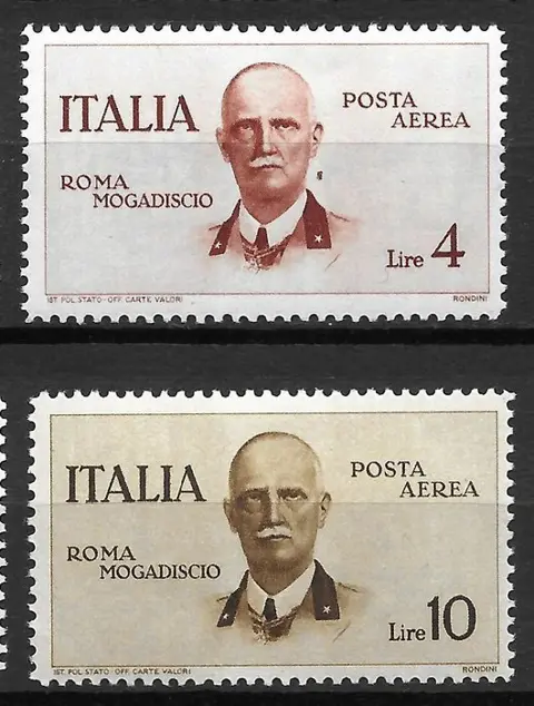 Koninkrijk Italië 1934 - Airmail. Rome–Mogadishu flight. - Sassone n.83 - 88
