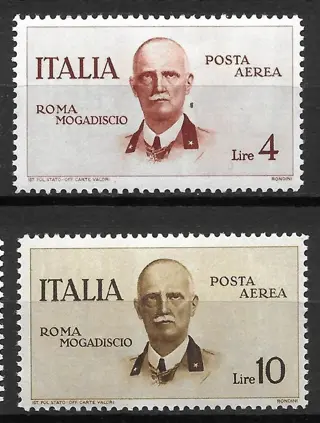 Koninkrijk Italië 1934 - Airmail. Rome–Mogadishu flight. - Sassone n.83 - 88