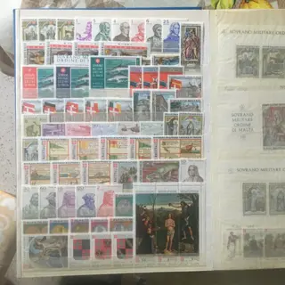 Europa - Lot of used and mint stamps of Malta, Vatican, San Marino, Italy used 1945-1973