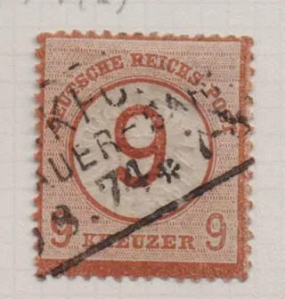 Duitse Rijk 1872/1874 - "Breast Shields", complete collection, except for three values