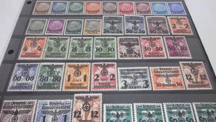 Duitse Rijk 1939/1944 - “Generalgouvernement” (German-administered part of Poland during WW&nbsp;II), complete collection with - 1-125**1-36**1-4 Z**