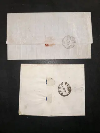 Italiaanse oude staten - Lombardije Venetië 1858 - Beautiful lot of 10 covers with beautiful postage of the various issues.