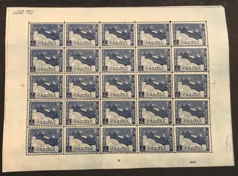 België 1929 - Kleine velletjes uitgifte 2917 "Oorlogsgewonden" - "Bootjes" - "Caritas" - IN VELLETJES - F249/F253