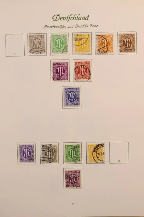 Duitsland, Bondsrepubliek 1946/1990 - Collectie in 4 Borek LX voordrukalbums