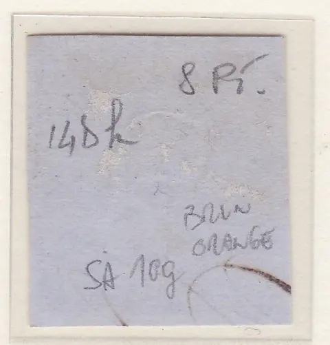 Italiaanse oude staten - Sardinië 1862 - Accessory cancellation, 10 c. reddish orange, ‘Via di Mare’ red cancellation. - Sassone N. 14Dh