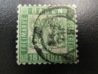 Baden - AD-Baden Nr. 21a, 1862, Wappen, gestempelt, BPP Befund