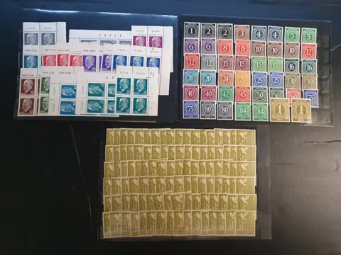 Duitsland - lokale postgebieden 1860/2000 - Substantial estate, Germany, large cardboard box