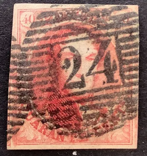 België 1849 - Medaillon 5 : Selectie gekozen afstempelingen : 4 exemplaren - OBP 5/5A