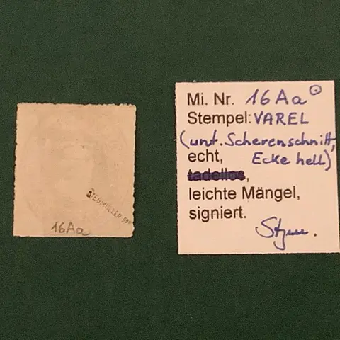 Oldenburg 1862 - 1/2 Groschen in tanding A - BPP gekeurd - Michel 16Aa