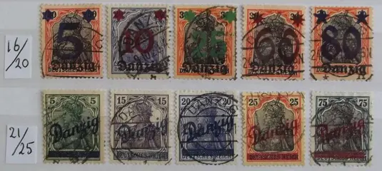 Danzig 1920/1938 - Goed gevulde verzameling met veel complete series.