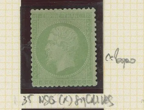 Frankrijk 1862 - Quote: over €10,000 - Set of Napoleons/Siege with nuances, including n°35 mint no gum and 28x signed - Entre les n°19 et 38