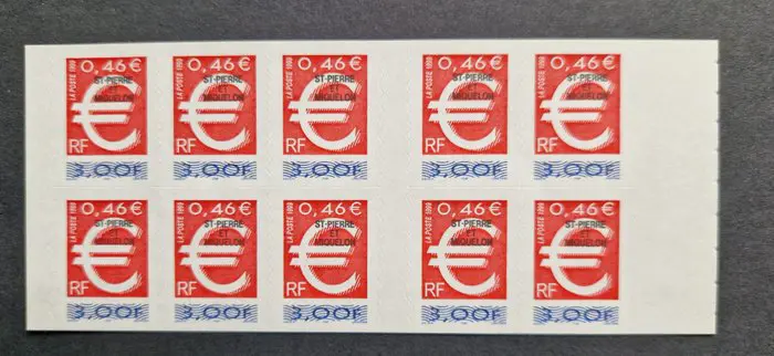 Andorra, Monaco + Frankrijk 1990/2012 - Frankeergeldige postzegelboekjes met nominale waarden en slechts enkele doubletten