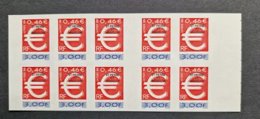 Andorra, Monaco + Frankrijk 1990/2012 - Frankeergeldige postzegelboekjes met nominale waarden en slechts enkele doubletten