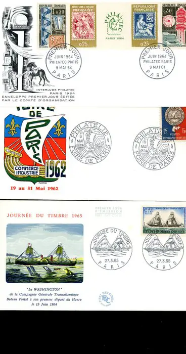 Frankrijk - Bulk 275 first day covers between 1960 and 1980
