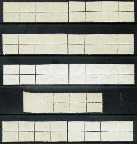 Triëst - Zone A 1949/1953 - Postal parcels overprinted on one row. 13 values in block of four. - Sassone 13/25