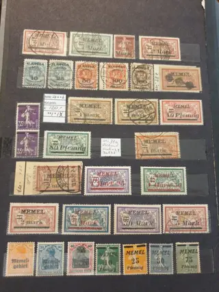 Memel - Partij postzegels Memel