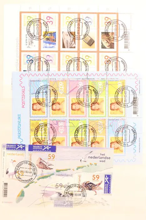 Nederland 2002/2009 - Verzameling Eurozegels met o.a. velletjes en blokken