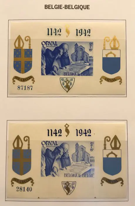 België 1942/1948 - Orval Blokken Klein + Groot formaat - Volledige reeks - POSTFRIS - BL18/21 + BL18A/21A + BL22/25