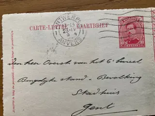 België 1876/1914 - 30 oude gelopen poststukken, voornamelijk briefkaarten en enkel 'Kaartbrieven'