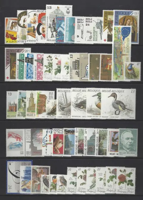 België 1985/1994 - 10 volledige jaargangen ( perfect compleet voor het davo luxe album deel IV )