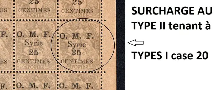 Syrië - Exceptional 50**MNH block of 31 with 7 varieties + vintage and GC sleeve, true connoisseur’s piece - YVERT 31