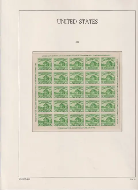 Verenigde Staten van Amerika 1929/1951 - Samenstelling.