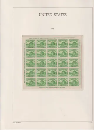 Verenigde Staten van Amerika 1929/1951 - Samenstelling.