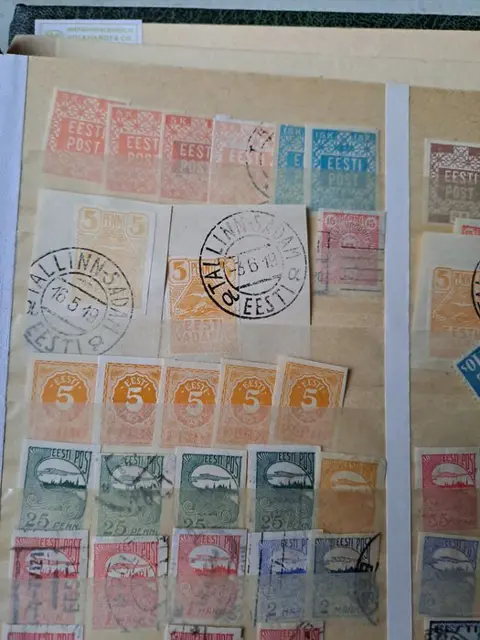 Wereld - Doos wereld met beter materiaal o.a verzameling klassiek Oostenrijk, Baltische staten,