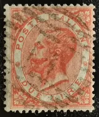 Koninkrijk Italië 1864 - Lot of cancelled stamps and postal history of the Kingdom of Italy - Sassone