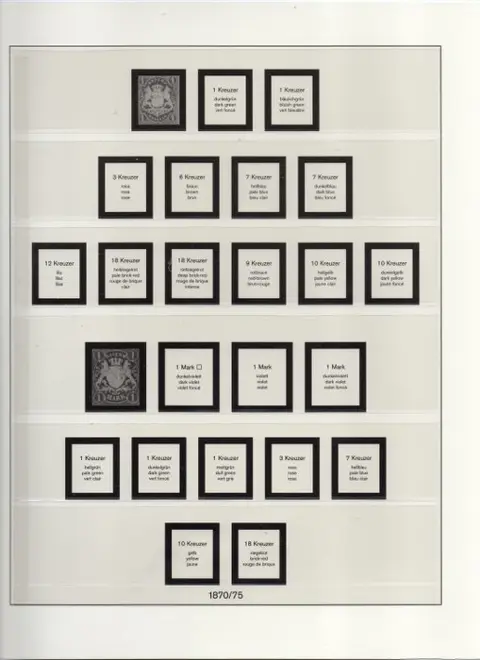 bayern 1849/1920 - Collection of stamps on Lindner sheets