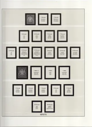 bayern 1849/1920 - Collection of stamps on Lindner sheets