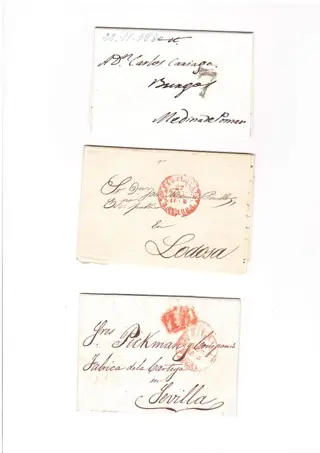 Spanje 1790/1852 - Prephilately, batch of 20 letters