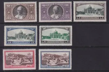 Vaticaanstad 1933 - Diversen. - Michel: 21/38