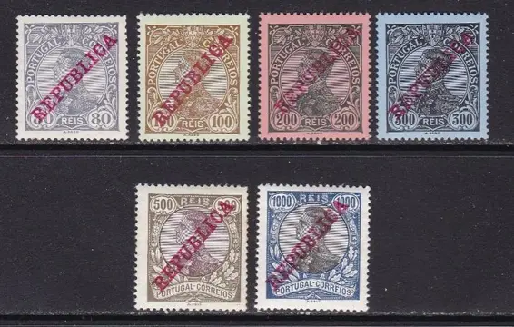 Portugal 1910 - Manuel II Republic - Mundifil170/183