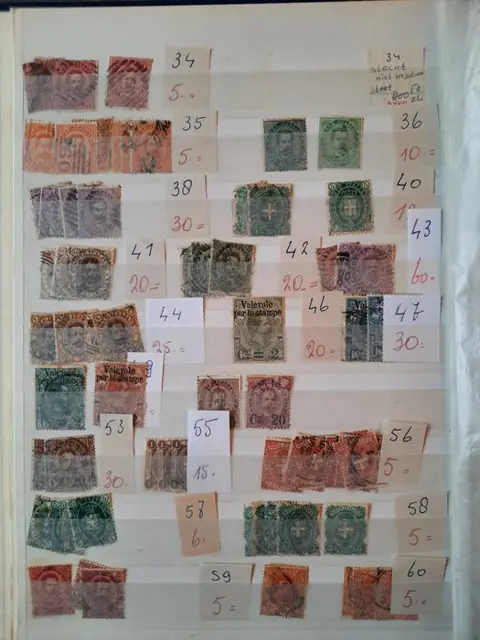 Italië - A batch in seven stock books