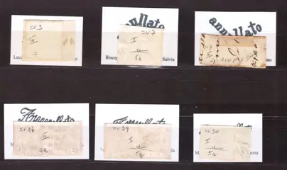 Italiaanse oude staten - Napels 1858 - Lot of Naples cancellations with embellishment (‘svolazzi’)