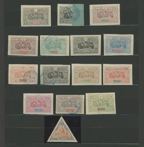 Franse kolonie 1894 - Obock/Somali Coast - Very nice set with old, ‘reverse centre’, ‘France Libre’ varieties - Depuis le n°1