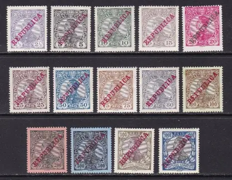 Portugal 1910 - Manuel II Republic - Mundifil156/169, 170/183 - Series Completas