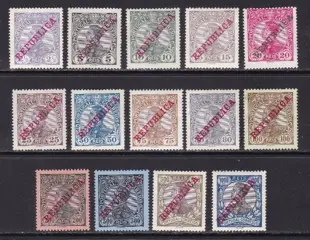 Portugal 1910 - Manuel II Republic - Mundifil156/169, 170/183 - Series Completas