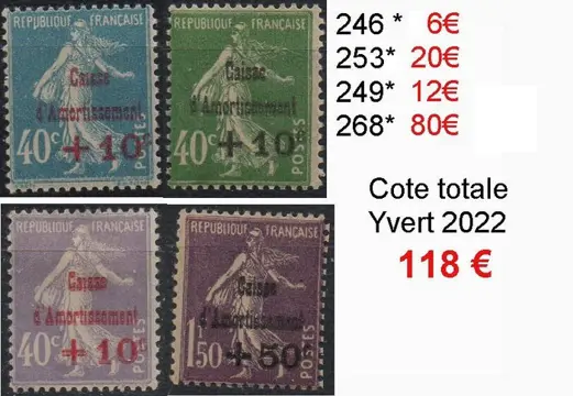 Frankrijk - Small lot of ‘Semeuse’ stamps