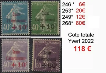 Frankrijk - Small lot of ‘Semeuse’ stamps