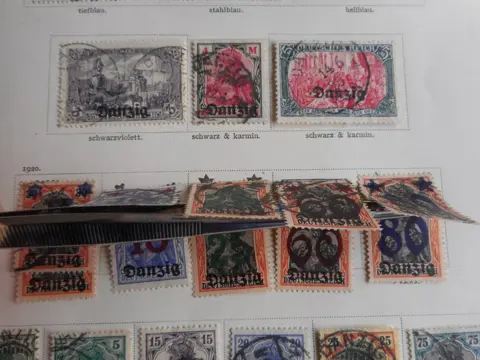 Danzig - “Danzig” (Gdansk) collection on old sheets.