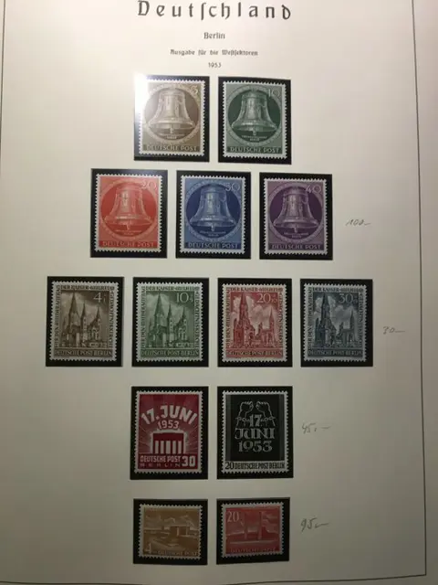 Berlijn 1952/1990 - Extensive collection of horizontal pairs and entire postal items