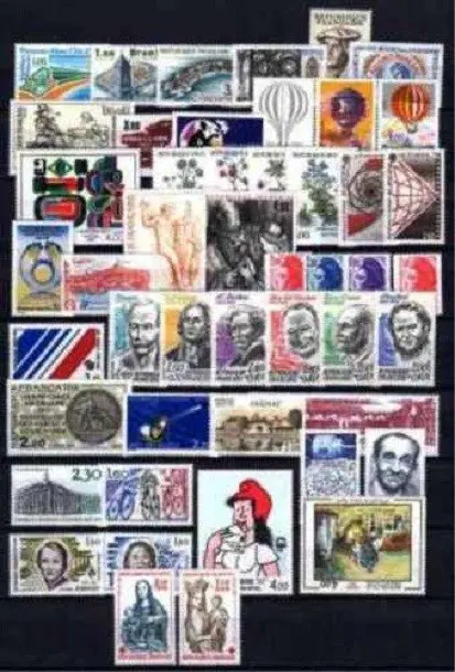 Frankrijk 1980/1985 - Collection of a lot of 6 complete years, mint** deluxe, first choice - Yvert N°2073 au N°2392** sans charnières MMH