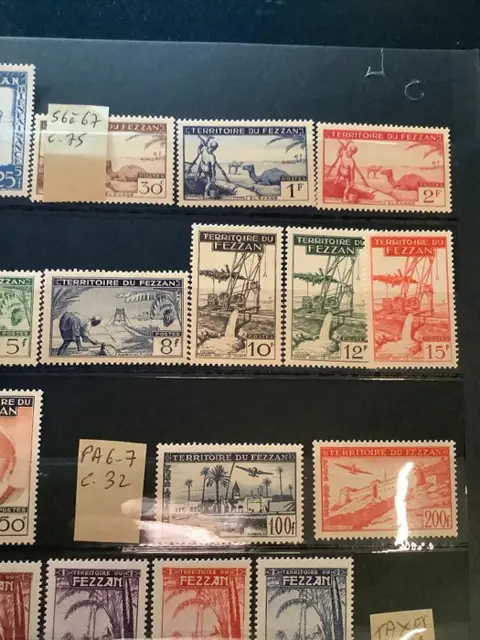 Franse kolonie - FEZZAN up to GUYANA XX, VVF